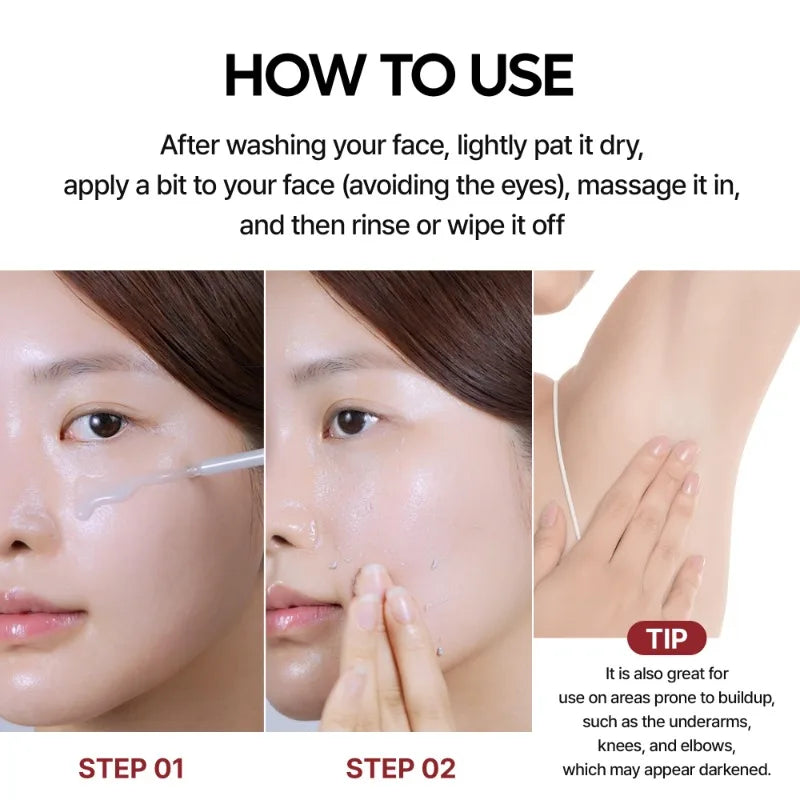80ML Original Niacinamide Face Serum-Brightening Pore Minimizing White Rice Black Rice Amino Acid Rice Dark Spots Oil Control