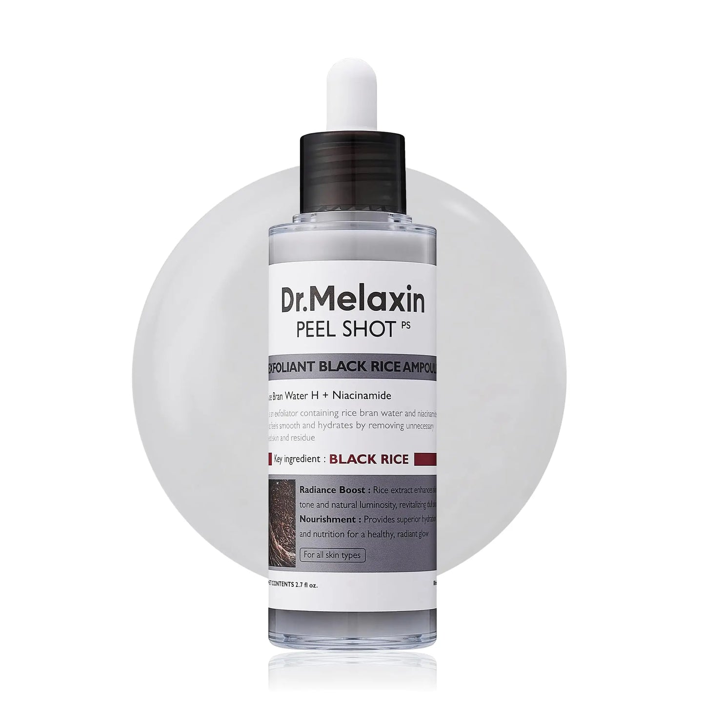 80ML Original Niacinamide Face Serum-Brightening Pore Minimizing White Rice Black Rice Amino Acid Rice Dark Spots Oil Control