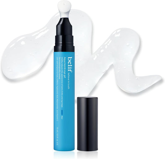 Aqua Bomb Cooling Eye Gel – Caffeine Eye Cream for Dark Circles & under Eye Treatment with Vitamin C, Hyaluronic Acid & Niacinamide – Korean Skincare for Hydration, Puffiness & Firming